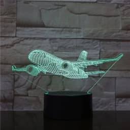 image-Custom 3d Lamp Airplane Hologram Baby Night Light Cool Name Customization Nightlight for Child Bedroom Decor 3d Led Night Light