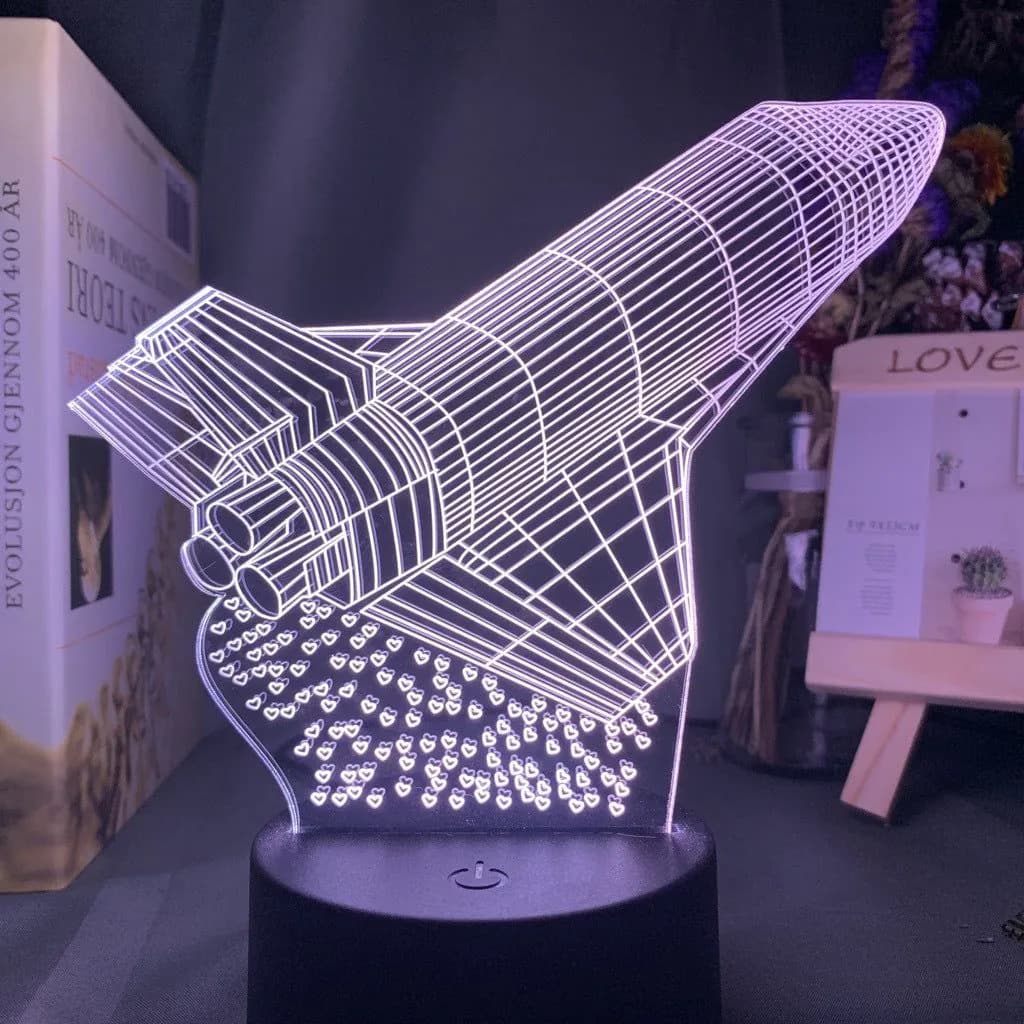 image-Custom 3d Lamp Airplane Hologram Baby Night Light Cool Name Customization Nightlight for Child Bedroom Decor 3d Led Night Light