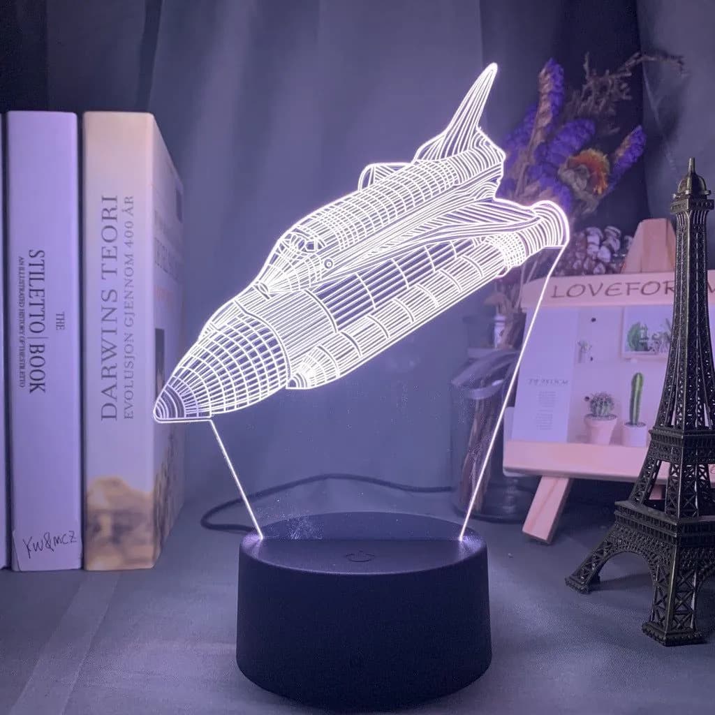 image-Custom 3d Lamp Airplane Hologram Baby Night Light Cool Name Customization Nightlight for Child Bedroom Decor 3d Led Night Light