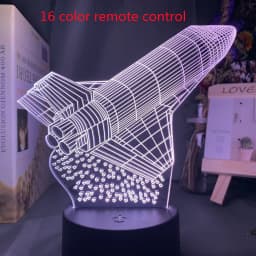 image-Custom 3d Lamp Airplane Hologram Baby Night Light Cool Name Customization Nightlight for Child Bedroom Decor 3d Led Night Light