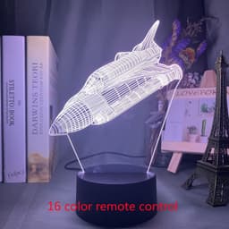 image-Custom 3d Lamp Airplane Hologram Baby Night Light Cool Name Customization Nightlight for Child Bedroom Decor 3d Led Night Light