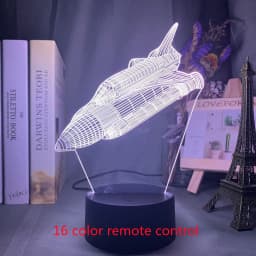 image-Custom 3d Lamp Airplane Hologram Baby Night Light Cool Name Customization Nightlight for Child Bedroom Decor 3d Led Night Light