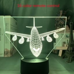 image-Custom 3d Lamp Airplane Hologram Baby Night Light Cool Name Customization Nightlight for Child Bedroom Decor 3d Led Night Light