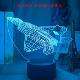 image-Custom 3d Lamp Airplane Hologram Baby Night Light Cool Name Customization Nightlight for Child Bedroom Decor 3d Led Night Light