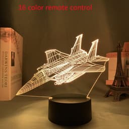 image-Custom 3d Lamp Airplane Hologram Baby Night Light Cool Name Customization Nightlight for Child Bedroom Decor 3d Led Night Light