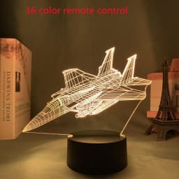 image-Custom 3d Lamp Airplane Hologram Baby Night Light Cool Name Customization Nightlight for Child Bedroom Decor 3d Led Night Light