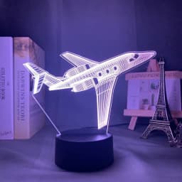image-Custom 3d Lamp Airplane Hologram Baby Night Light Cool Name Customization Nightlight for Child Bedroom Decor 3d Led Night Light