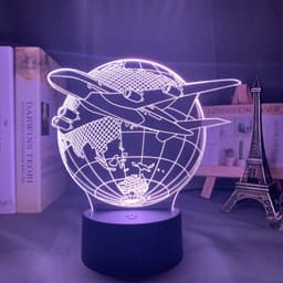 image-Custom 3d Lamp Airplane Hologram Baby Night Light Cool Name Customization Nightlight for Child Bedroom Decor 3d Led Night Light