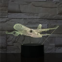 image-Custom 3d Lamp Airplane Hologram Baby Night Light Cool Name Customization Nightlight for Child Bedroom Decor 3d Led Night Light