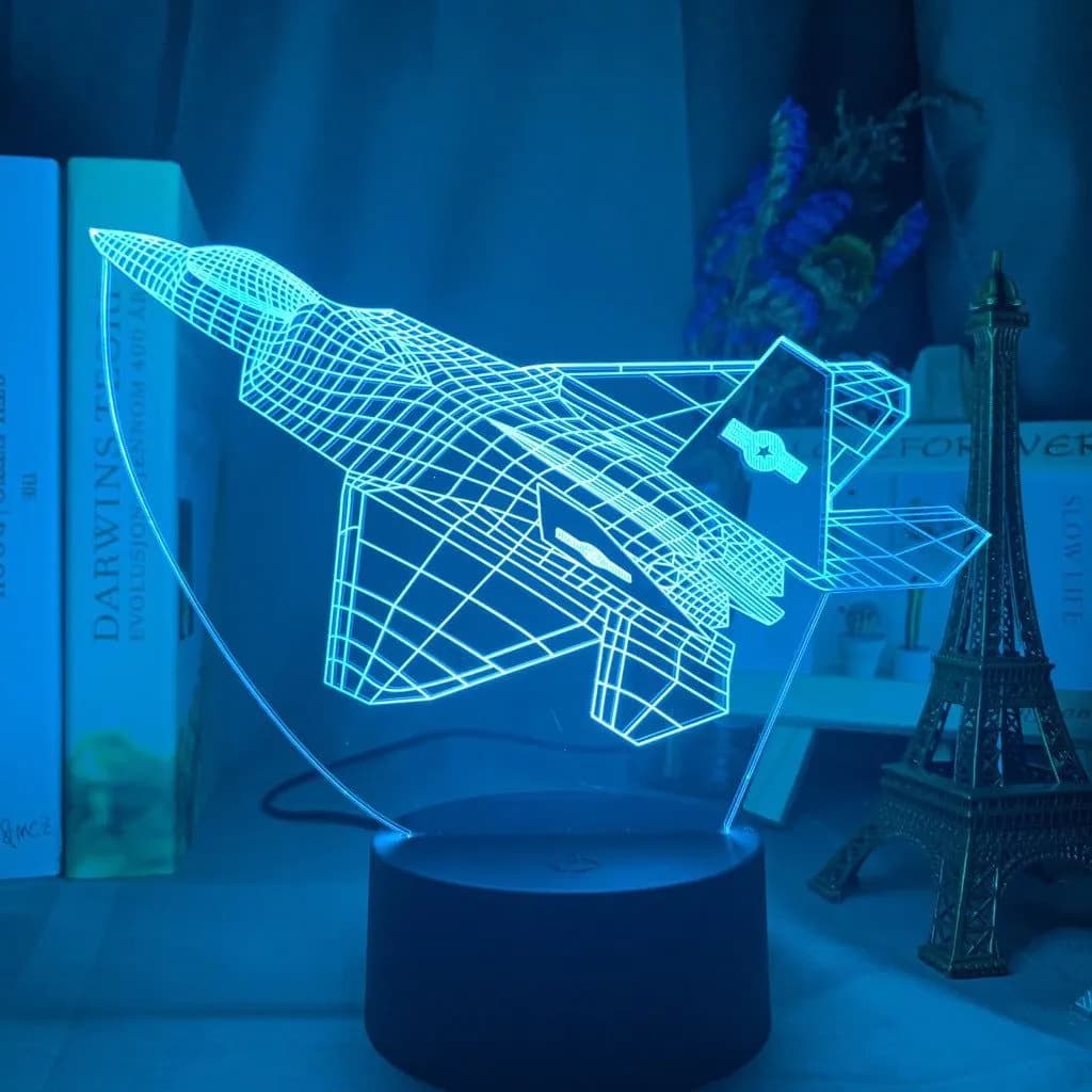 image-Custom 3d Lamp Airplane Hologram Baby Night Light Cool Name Customization Nightlight for Child Bedroom Decor 3d Led Night Light