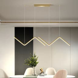 image-LED Chandelier Minimalist Design for Living Room Bedroom Kitchen Creative Art Wall Suspension Light Fixtures
