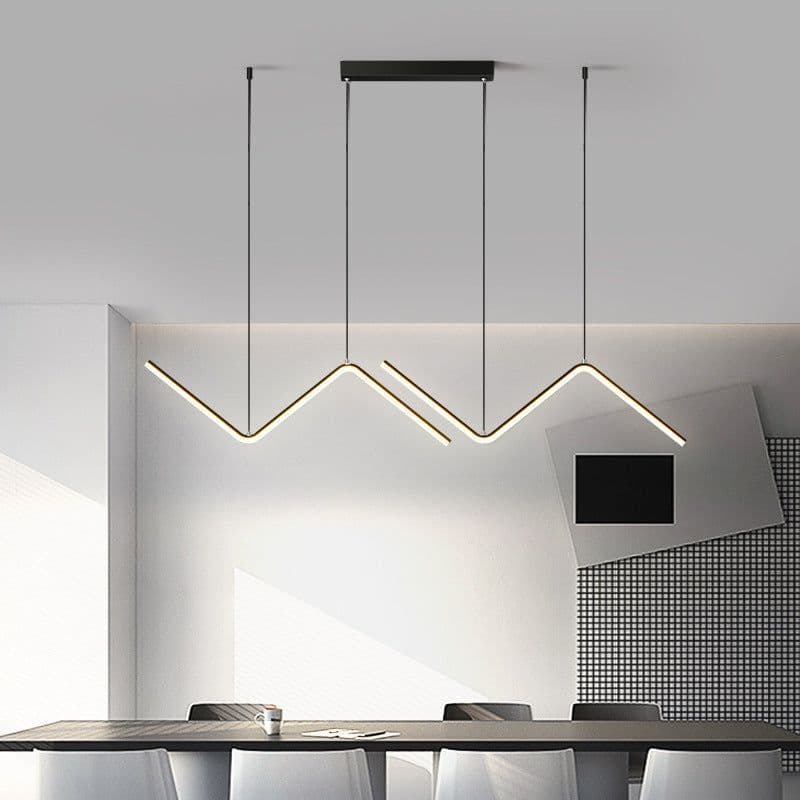 image-LED Chandelier Minimalist Design for Living Room Bedroom Kitchen Creative Art Wall Suspension Light Fixtures