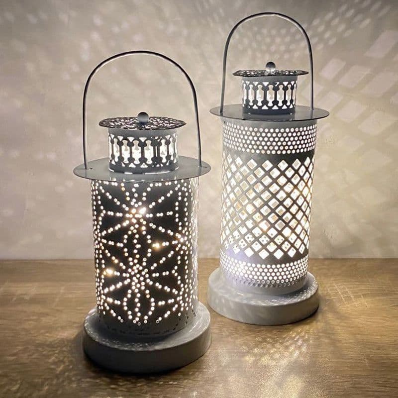 image-Creative Hollow Wind Lanterns Home Decoration Iron Crafts