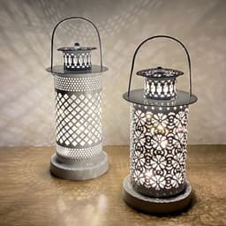 image-Creative Hollow Wind Lanterns Home Decoration Iron Crafts