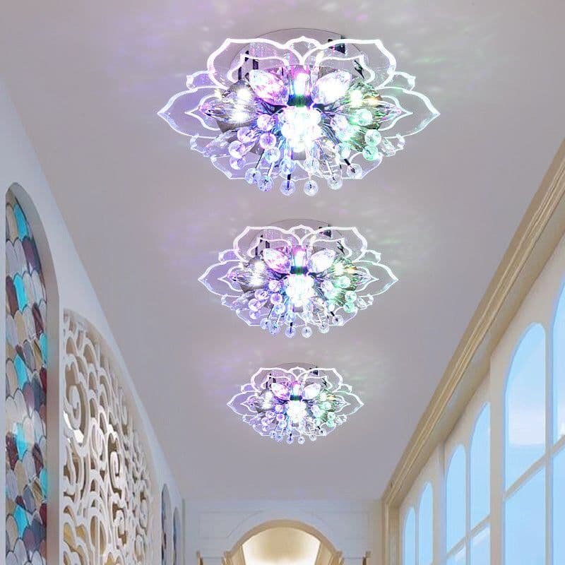 image-Small Crystal Lamp Corridor Lamp Modern Minimalist Living Room Lamp