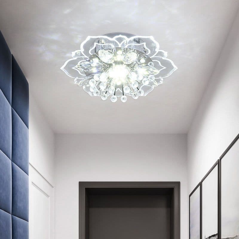 image-Small Crystal Lamp Corridor Lamp Modern Minimalist Living Room Lamp