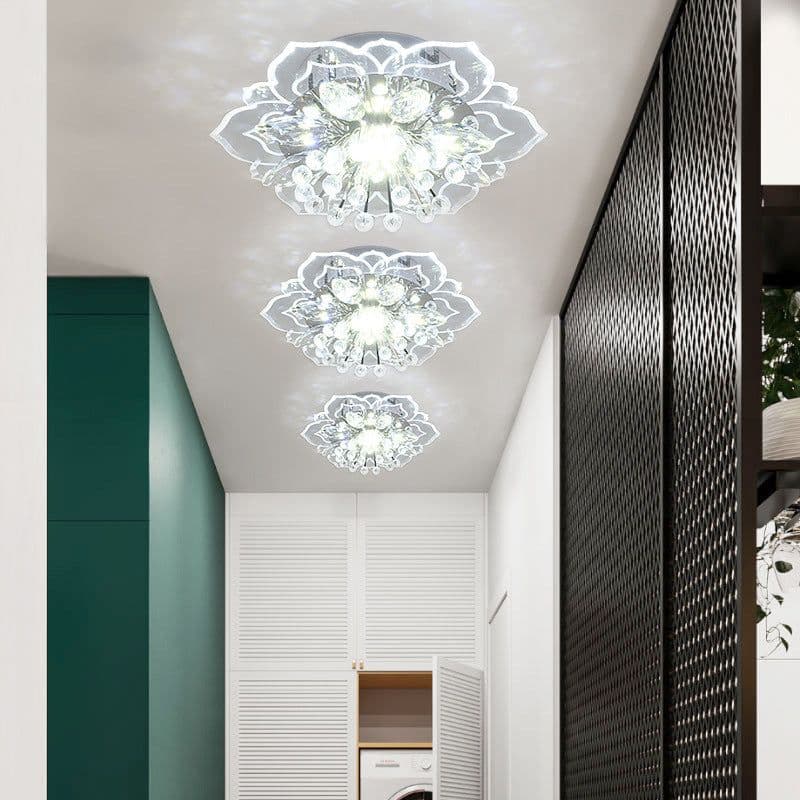image-Small Crystal Lamp Corridor Lamp Modern Minimalist Living Room Lamp