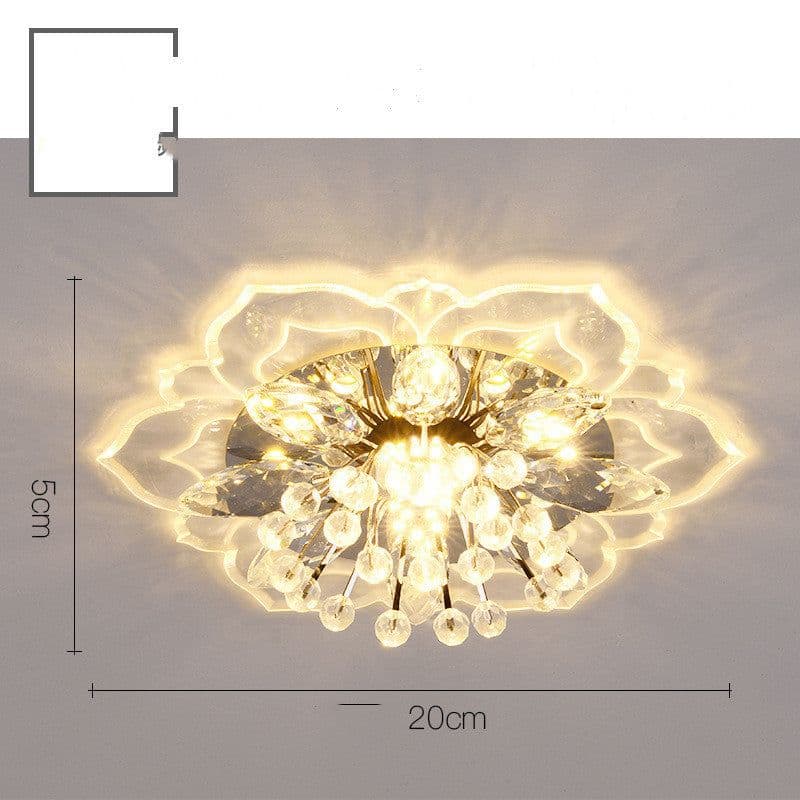 image-Small Crystal Lamp Corridor Lamp Modern Minimalist Living Room Lamp