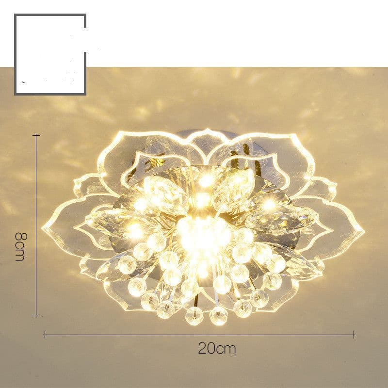 image-Small Crystal Lamp Corridor Lamp Modern Minimalist Living Room Lamp