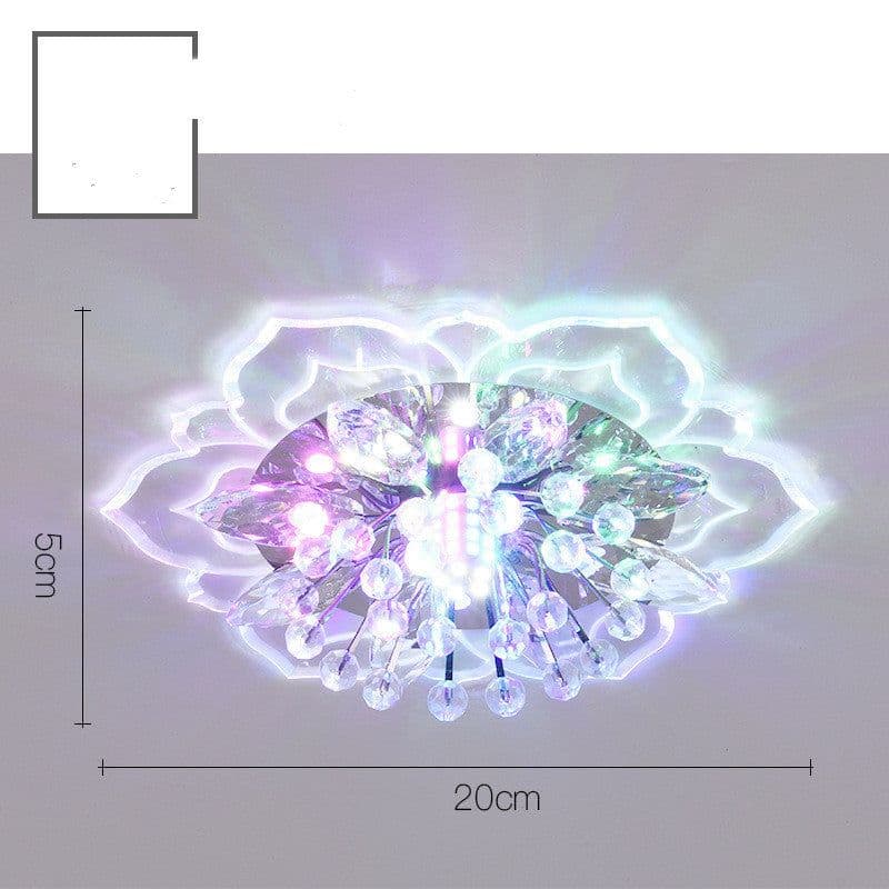 image-Small Crystal Lamp Corridor Lamp Modern Minimalist Living Room Lamp