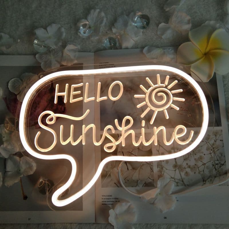 image-Creative Gifts Home Decoration Christmas Sun Clouds English Neon Lights