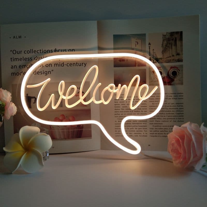 image-Creative Gifts Home Decoration Christmas Sun Clouds English Neon Lights