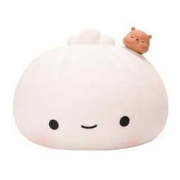 image-Soft Silicone Food and Play Steamed Buns Pat Light And Sleep Night Light