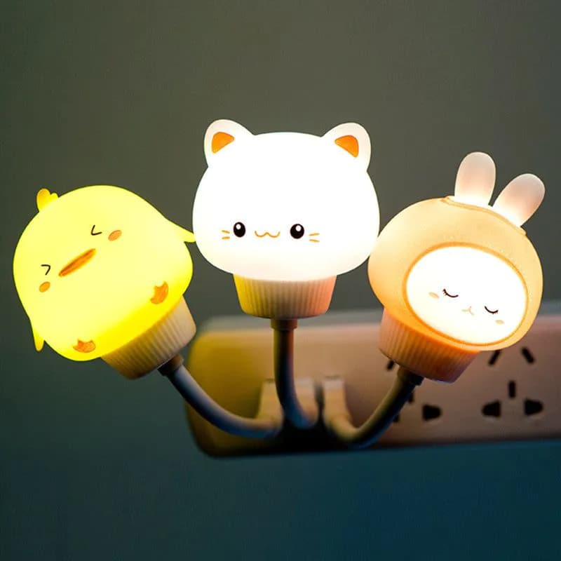 image-USB Remote Control Cute Rabbit Night Light
