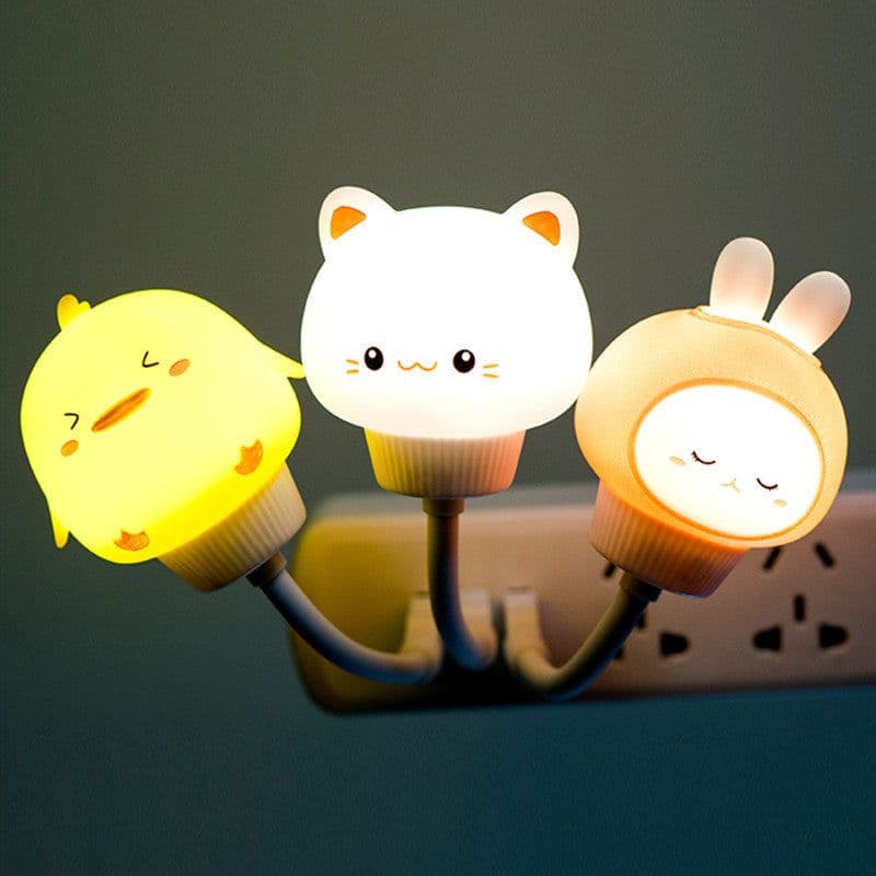 image-USB Remote Control Cute Rabbit Night Light