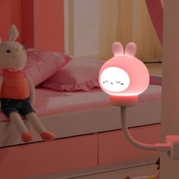 image-USB Remote Control Cute Rabbit Night Light