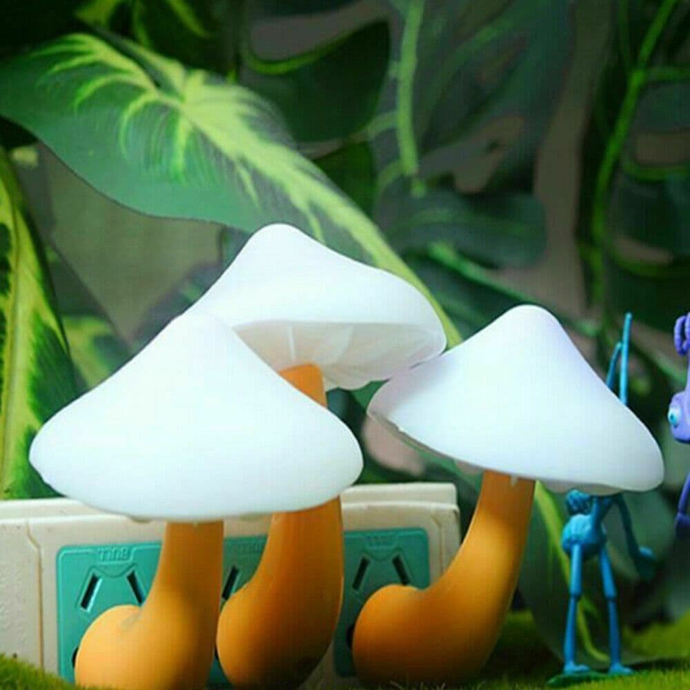 image-Mushroom-shaped LED Lights With Automatic Sensors, Indoor Decoration Lamps