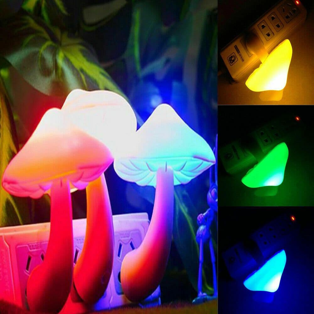 image-Mushroom-shaped LED Lights With Automatic Sensors, Indoor Decoration Lamps
