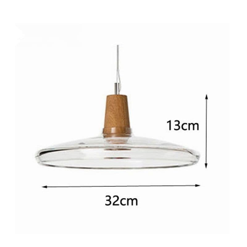 image-Modern Led Glass Pendant Light Fixture With Wood Vintage Rustic Hanging Lamp For Cafe Bar Restaurant Home Deco Loft Lighting