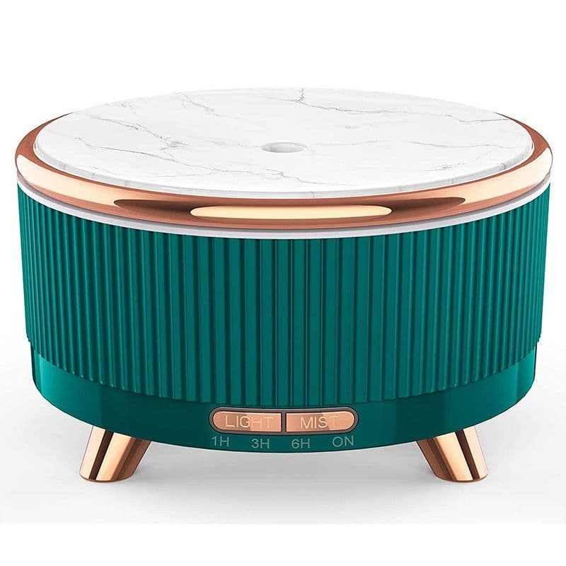 image-Ultrasonic Aroma Diffuser Wood Grain Home Mini 500ml Humidifier Desktop Large Capacity Essential Oil Diffuser