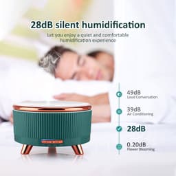 image-Ultrasonic Aroma Diffuser Wood Grain Home Mini 500ml Humidifier Desktop Large Capacity Essential Oil Diffuser