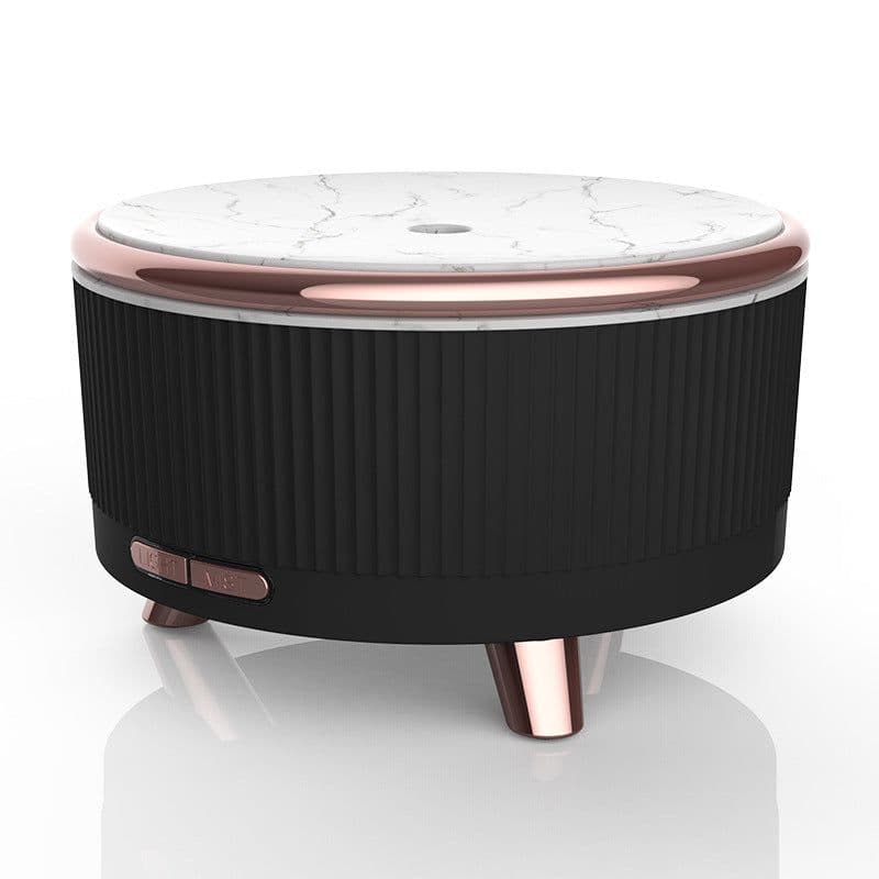 image-Ultrasonic Aroma Diffuser Wood Grain Home Mini 500ml Humidifier Desktop Large Capacity Essential Oil Diffuser