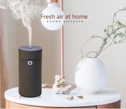 image-Dropshipping Car Humidifier 60ML Portable Aroma Diffuser USB Electric Ultrasonic Diffuser Car Air Humidifier