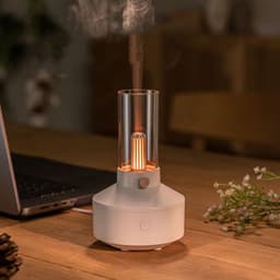 image-2023 New Arrival Ultrasonic Humidifier Retro 150ml Night Light Essential Oil Aroma Diffuser For Home Office