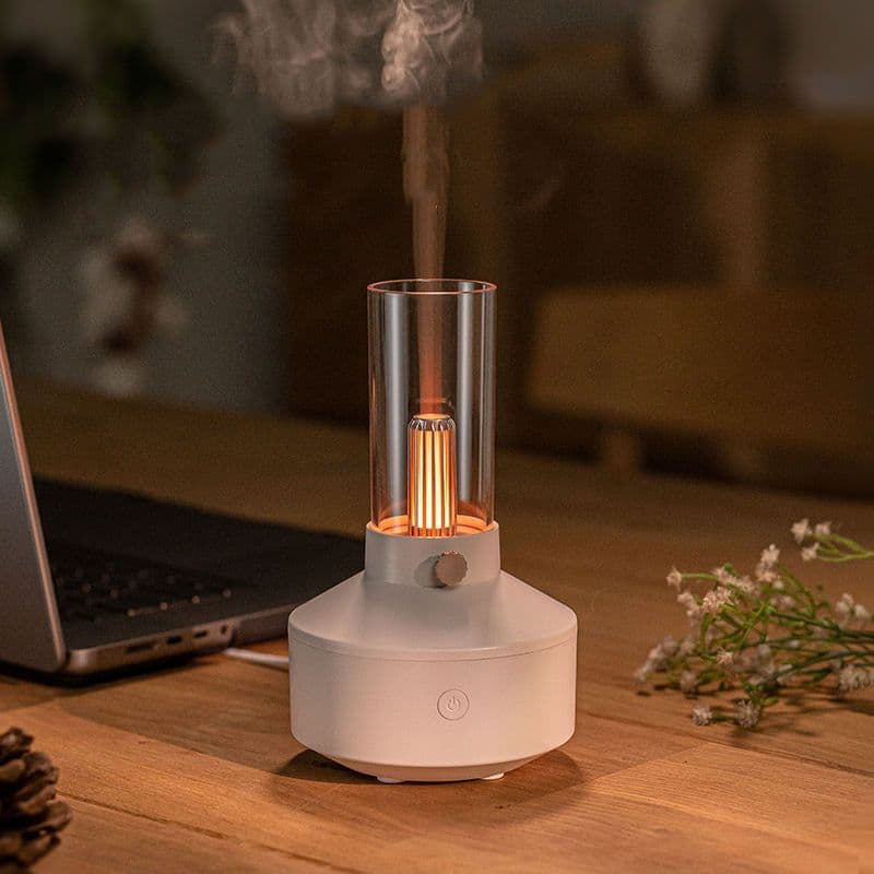 image-2023 New Arrival Ultrasonic Humidifier Retro 150ml Night Light Essential Oil Aroma Diffuser For Home Office