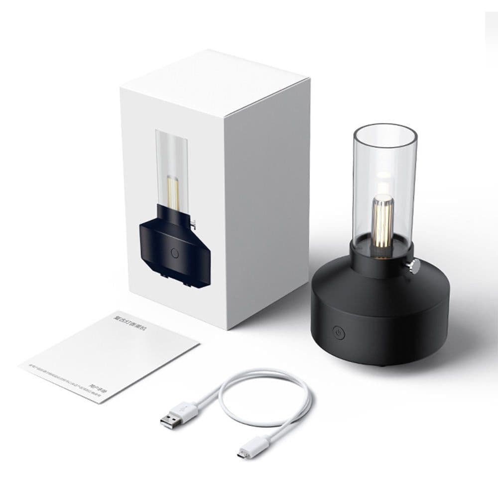 image-2023 New Arrival Ultrasonic Humidifier Retro 150ml Night Light Essential Oil Aroma Diffuser For Home Office