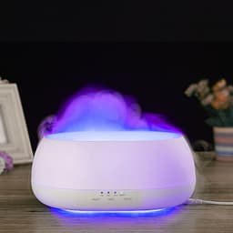 image-HOMEFISH Aroma Diffuser 500ml Ultrasonic Air Humidifier Colorful Light Fragrance Diffuser Essential Oil Diffuser For Home