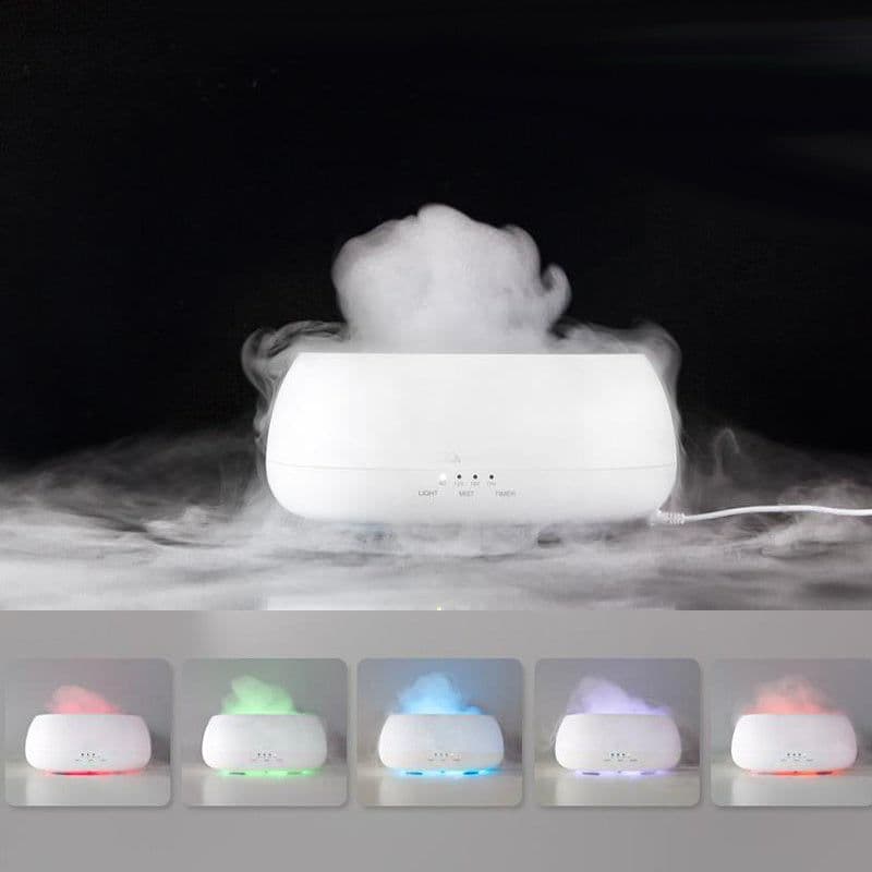 image-HOMEFISH Aroma Diffuser 500ml Ultrasonic Air Humidifier Colorful Light Fragrance Diffuser Essential Oil Diffuser For Home
