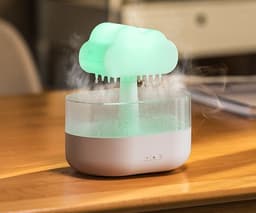 image-200ML Rain Cloud Humidifier Water Drip Rain Cloud Diffuser With Essential Oils Aroma Diffuser