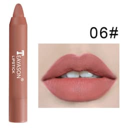 image-3 Packs Of Matte Lipstick Matte Velvet Lipstick Pen Bean Paste Milk Tea Color Lipstick Crayons Lipstick Students