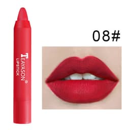 image-3 Packs Of Matte Lipstick Matte Velvet Lipstick Pen Bean Paste Milk Tea Color Lipstick Crayons Lipstick Students