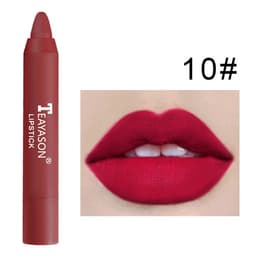 image-3 Packs Of Matte Lipstick Matte Velvet Lipstick Pen Bean Paste Milk Tea Color Lipstick Crayons Lipstick Students