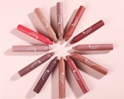 image-3 Packs Of Matte Lipstick Matte Velvet Lipstick Pen Bean Paste Milk Tea Color Lipstick Crayons Lipstick Students