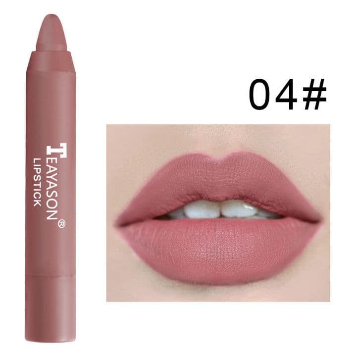 image-3 Packs Of Matte Lipstick Matte Velvet Lipstick Pen Bean Paste Milk Tea Color Lipstick Crayons Lipstick Students