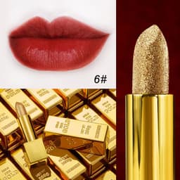 image-Velvet Matte Non-stick Cup Is Not Easy To Fade Fashionable Shiny Gold Powder Lipstick