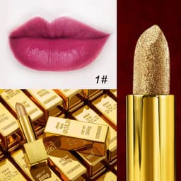 image-Velvet Matte Non-stick Cup Is Not Easy To Fade Fashionable Shiny Gold Powder Lipstick